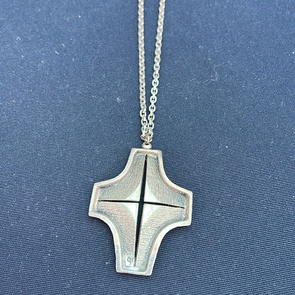 Vintage Brutalist Cross